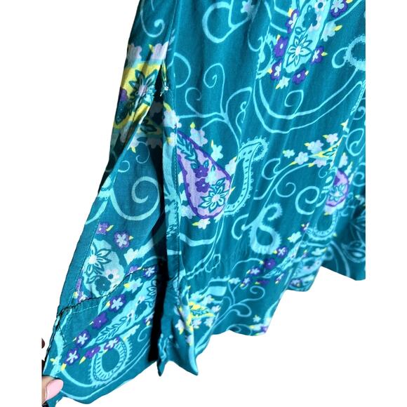 Diane Von Furstenberg Color Authority Maxi Sun Dress Women S / M Floral Paisley - Picture 7 of 9